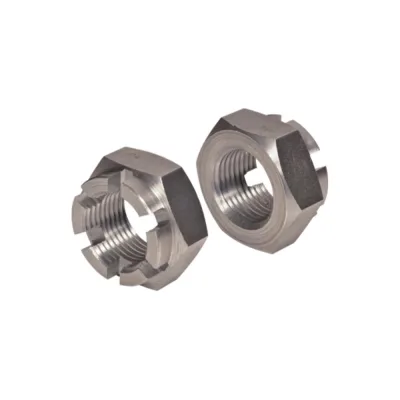 Корончатая гайка ЦКИ DIN979, М30x2, прорезная, низкая, Б/П, SW 46, 1 шт. 5579819