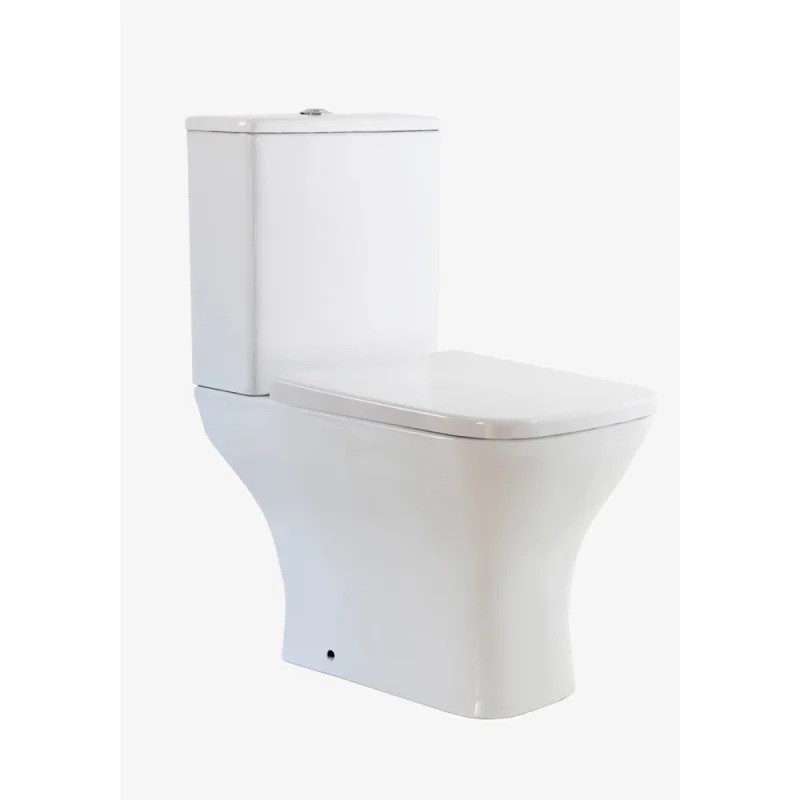 Напольный унитаз Taliente Elegante Vortex, белый, с бачком и крышкой микролифт (быстросъёмный механизм) EL45055