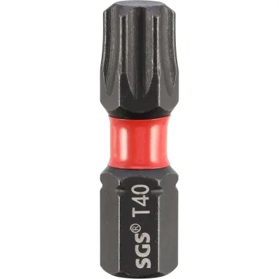 Бита SGS ударная TORX T40, 25мм Impact S2 1шт 6325-T40-IB