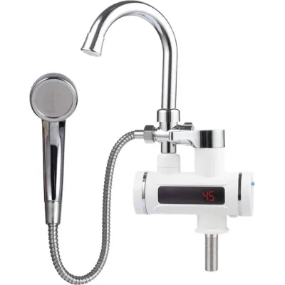 Кран-водонагреватель проточного типа UNIPUMP BEF-001-03 с дисплеем и душевой лейкой 90082
