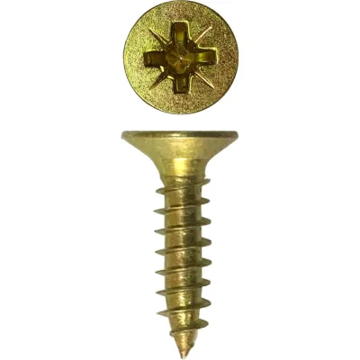 Универсальный саморез Rizzel Pz 4,0x25 желтый цинк 12000 шт 00-00464184