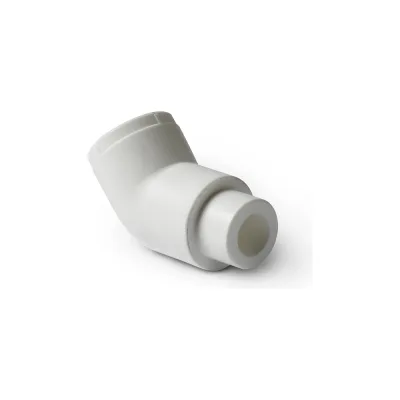 Переходной угольник PRO AQUA PP-R 45 градусов Н-В белый 25 мм PA13810b