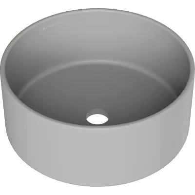 Накладная раковина AQUEDUTO AQD ESPIRAL круглая D400, серый матовый ESP0130