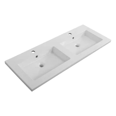 Керамическая раковина с двумя чашами Cezares 1210x460x140 мм CZR-8070-120-2