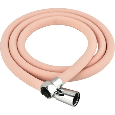 Шланг для душа Melodia della vita WONDER SILICONE ANTI-TWIST, 1/2х"1/2" конус, нержавеющая сталь, d15, L150 см, розовый MKP34443BLpk 18896