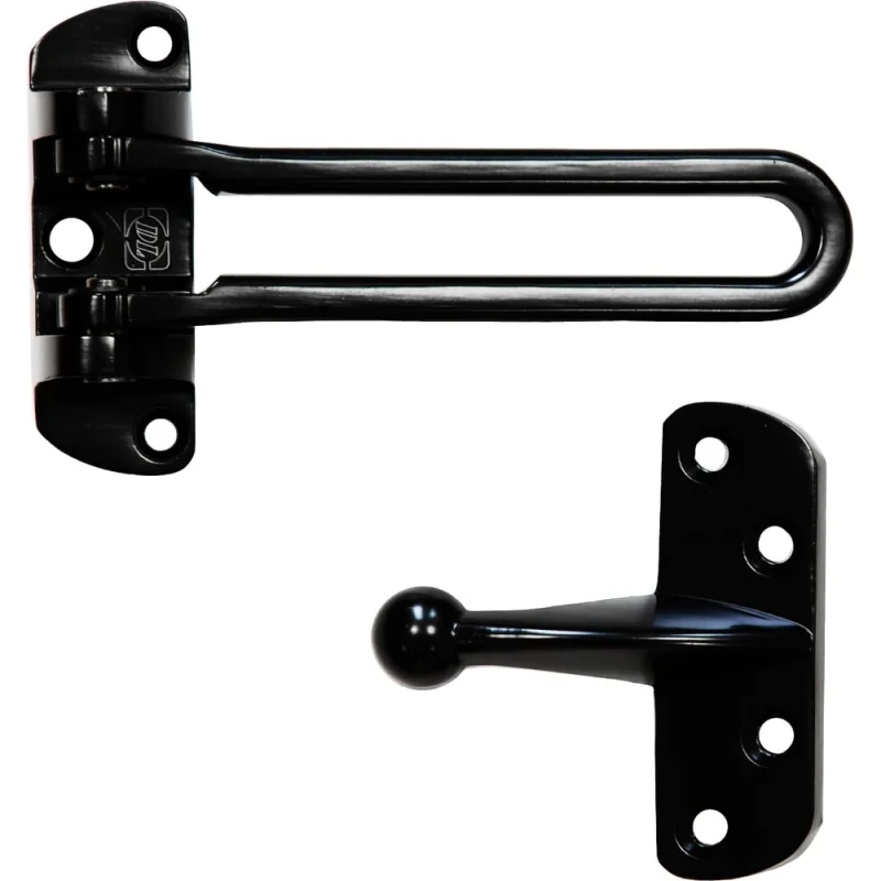 Блокиратор открывания двери Doorlock DL CH01/108/Black черный, открывание внутрь 74423
