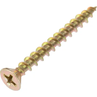Оконный саморез KRANZ острый 4,1x40 желтый цинк 500 шт. KR-01-3721-010