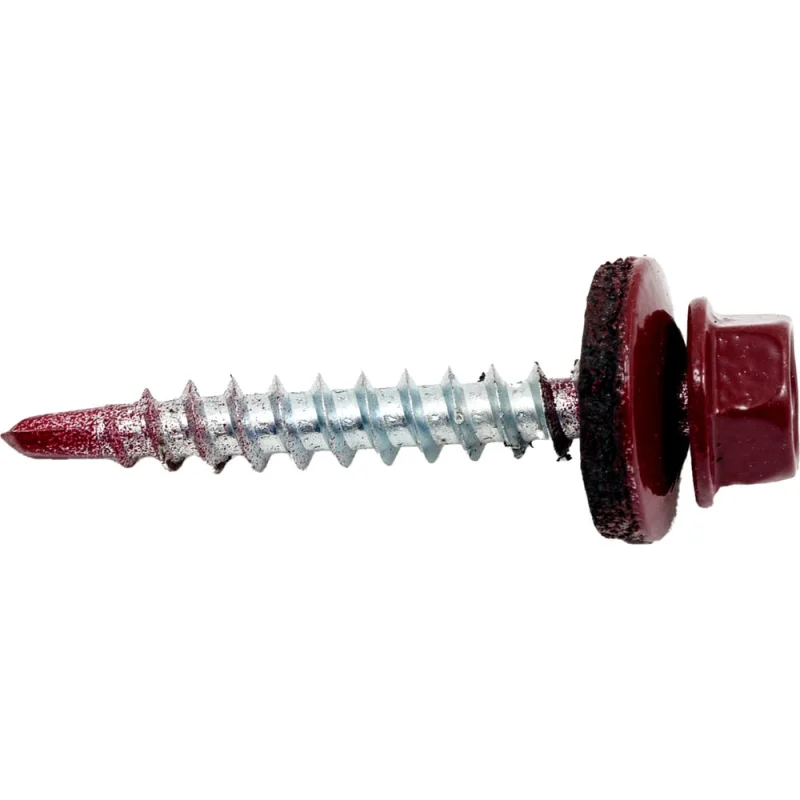 Кровельный саморез КРЕП-КОМП 4,8x35, RAL3005, красное вино, 250 шт. ск353005кф