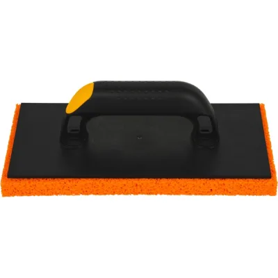 Терка HARDY 28x14 cм, с резиновой оранжевой губкой, толщ. 18 мм, ручка 2К 0840-602818