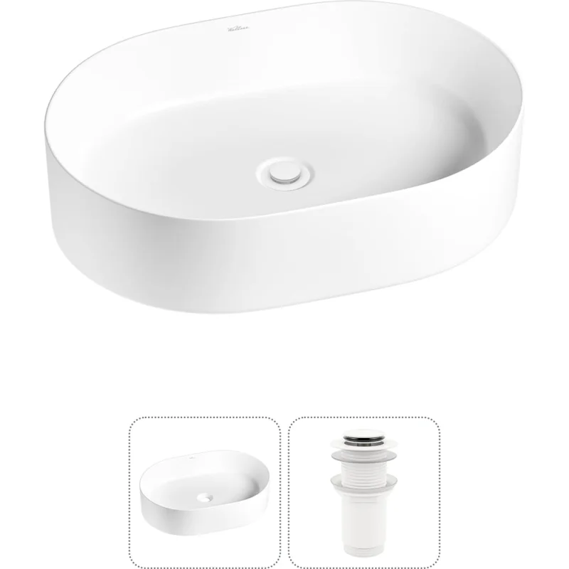 Набор Wellsee 2 в 1 Belle Spa накладная раковина 50x37 см 20212508R