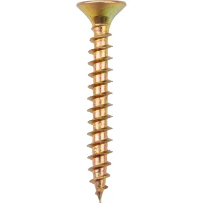 Универсальный саморез KRANZ 5x40, желтый цинк, 20 шт. 1111-0540-4
