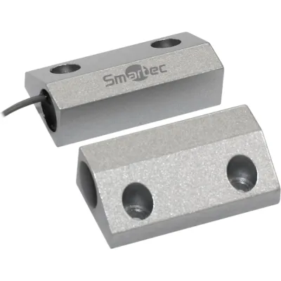 Магнитоконтактный датчик Smartec ST-DM130NO-SL НР, серебряный, накладной для металлических дверей smkd0824