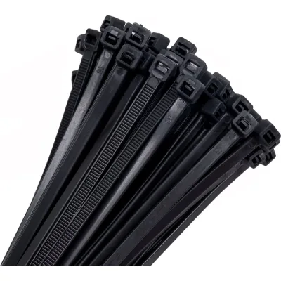 Хомут-стяжка ленточный SLP electrics 4,5x200 100 шт в упаковке черный 2401-00160