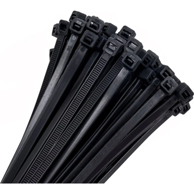 Хомут-стяжка ленточный SLP electrics 4,5x200 100 шт в упаковке черный 2401-00160