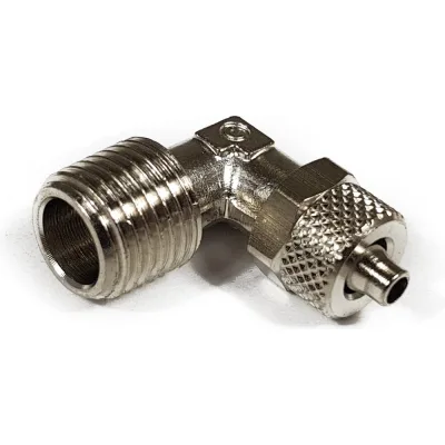 Угловой фитинг с накидной гайкой (1/4"М - 10/8 мм) Camozzi 1500 10/8-1/4