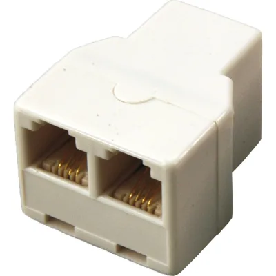 Телефонный двойник REXANT utp, rj-14 (6p4c) (гнездо - 2 гнезда) 50 шт 03-0032