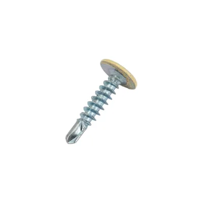 Саморез с прессшайбой Rizzel ПШС 4,2х19 RAL 1014 1000 шт. 00000308443