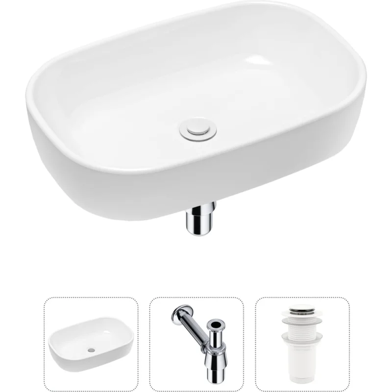 Накладная раковина для ванной Lavinia Boho Bathroom Sink в комплекте 3 в 1 20217398R