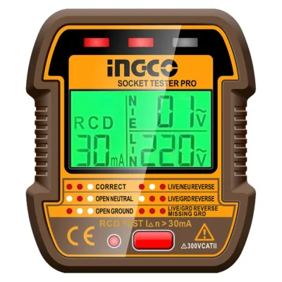 Тестер розеток INGCO (40/80) INDUSTRIAL HESST30011