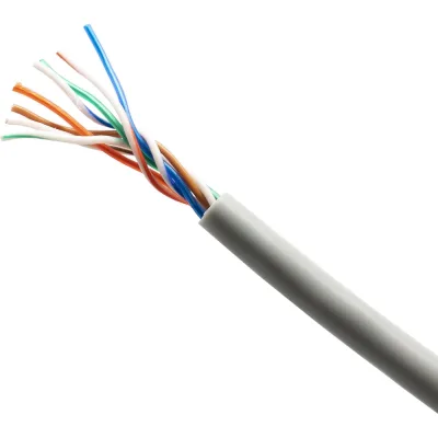 Кабель сетевой OXION 4 пары CAT5e UTP PVC 24AWG медь 20м +4 шт. син. колп.+4 шт. RJ-45 разъема, арт. OX8P8C20LWC-2-2