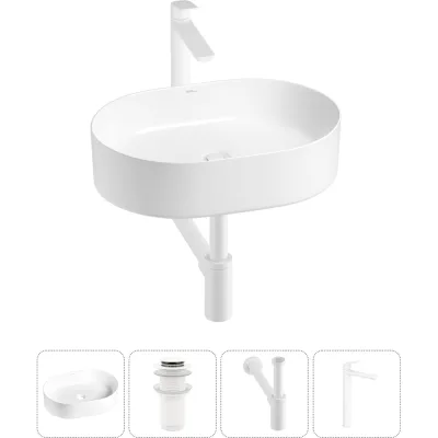 Набор Wellsee 4 в 1 Belle Spa накладная раковина 50x37 см 20212516R
