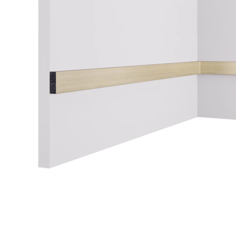 Декоративная рейка из экополимера 30х10х3000 мм Cosca Decor RX010-453 золото матовое