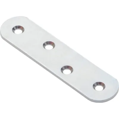Пластина крепежн. СКОБЯНОЙ ПК-100 100*20*2 (4шт) цинк (упак.) 002610