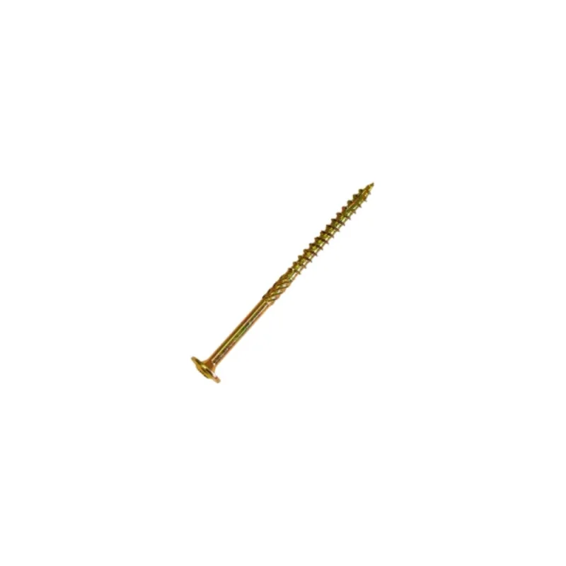 Саморез по дереву HIMTEX проф. желт. тарельчатая голова Torx 40 8x360 50 шт. 08360Wh