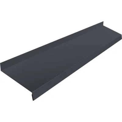 Комплект отливов простых Grand Line 100 0.45 PE-f RAL 7024, 1.25м, 3шт 791820