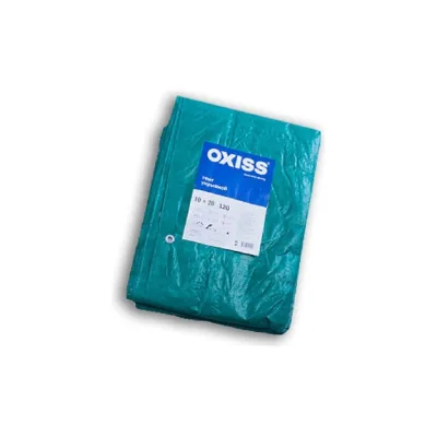 Тент укрывной 120 г/кв. м 10х20, зеленый/серый Oxiss 4630025423629