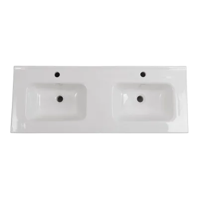 Керамическая раковина BelBagno с двумя чашами BB1200-2-ETL