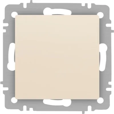 Кнопка Intro Accent 610902, 10А250В, IP20, СУ, слоновая кость Б0063606