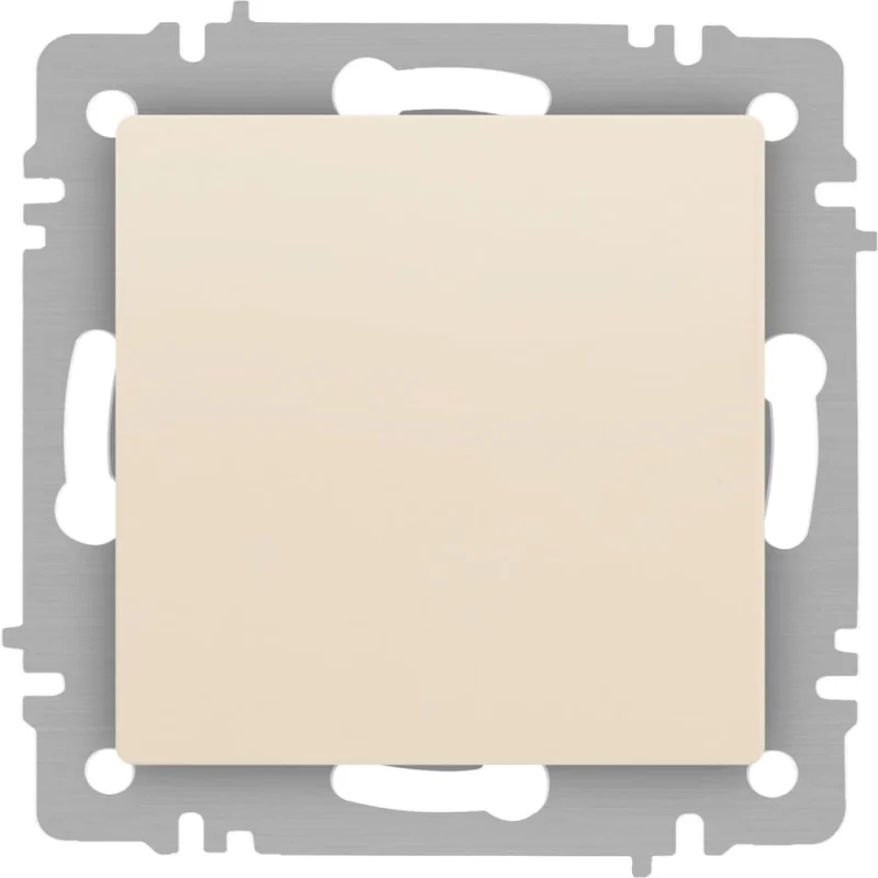 Кнопка Intro Accent 610902, 10А250В, IP20, СУ, слоновая кость Б0063606