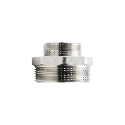 Ниппель переходной ALATO НР-НР 2"x1 1/4", латунь никелированная, 0104-5032