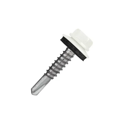 Кровельный саморез Rizzel 5,5x19 RAL 9003, сверло №3, 250 шт. 00000319279