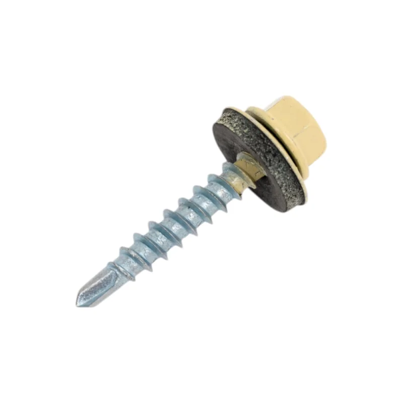 Кровельный саморез Rizzel 4,8x70 RAL 1014 сверло №1, 100 шт 00000326928