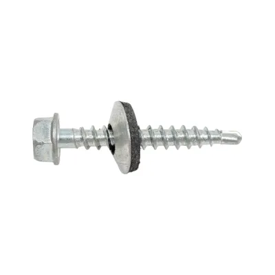 Кровельный саморез Kenner цинк, с шайбой EPDM, PT-3, 4,8x35, фасовка 250 шт. ск4835ф