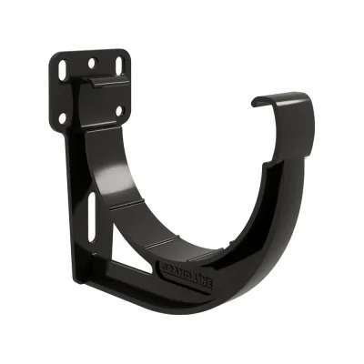 Кронштейн желоба Grand Line slider Дизайн 135 ПВХ GL черный (RAL 9005) 458390