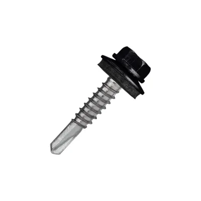Кровельный саморез Rizzel 5,5x19 RAL 9005, сверло №3, 250 шт. 00000335151