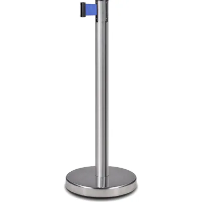 Стойка ограждения RUSBARRIER c лентой 2 м, материал AISI304 PSLN-226322 blue