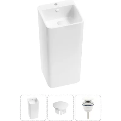 Набор Wellsee 3 в 1 Callipy Art напольная раковина 40x40x85 см 20217209R