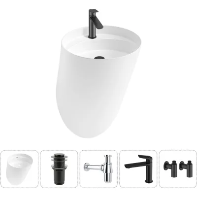 Набор Wellsee 5 в 1 M1 Limited Edition подвесная раковина 45x45 см 20215028R