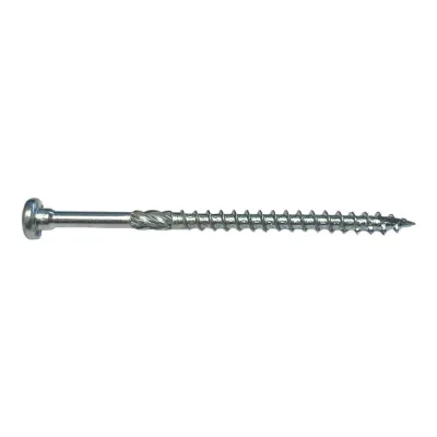 Евро-винт по дереву HIMTEX fix белый цинк, Torx 25 5*120 (100 шт.) 05120EUR