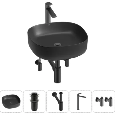 Набор Wellsee 5 в 1 Belle Spa 3.0 накладная раковина 45x45 см 20212715R