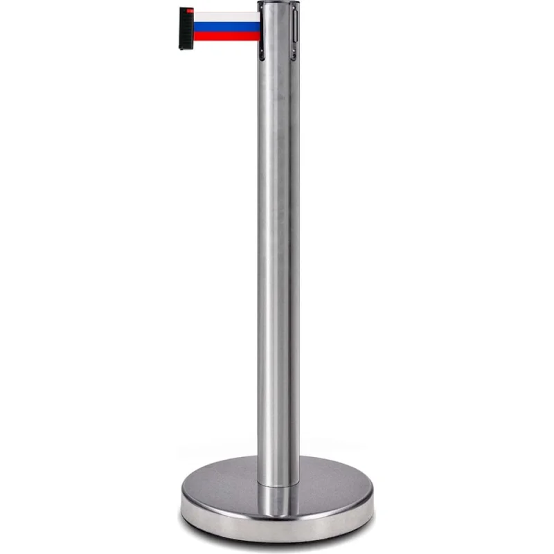 Стойка ограждения с лентой 3 м RUSBARRIER BSLN-226323 tricolor