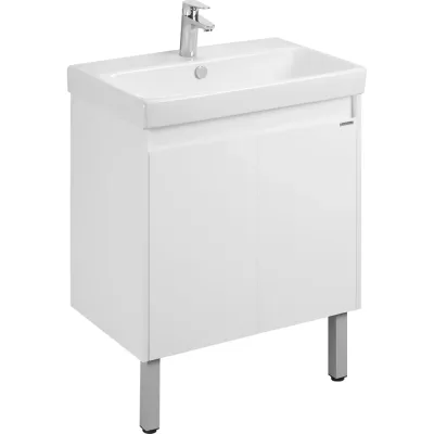 Тумба AQUATON Сканди Doors 70 с раковиной Адриана 70, цвет Белый 1A2789V0SD010