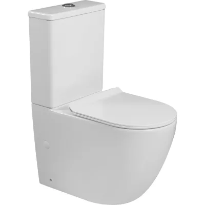Унитаз-компакт Milleau Ferme с микролифтом (белый глянец) MYL2055GW
