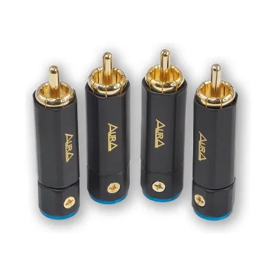Коннектор для кабеля AurA RCA - до 6 мм, 4шт., блистер RCA-P613