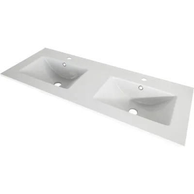 Керамическая раковина с двумя чашами Cezares 121x46 см 50135