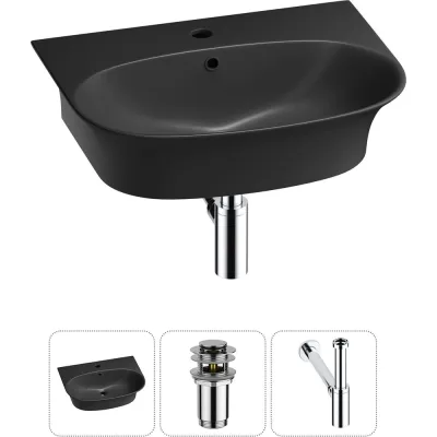 Комплект Wellsee 3 в 1 Lavinia Boho Bathroom Sink накладная/подвесная раковина 55x43 см 20216712R